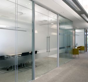 commercial glass partition